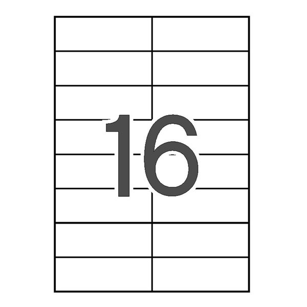 Etiquetas Impresora APLI Caja x100 Hojas Tamaño 105 x 37 mm.