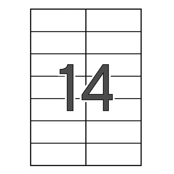 Etiquetas Impresora APLI Caja x100 Hojas Tamaño 105 x 42.4 mm.