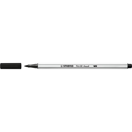 Rotulador STABILO Pen 68 Brush Punta Pincel Envase 12 COLORES