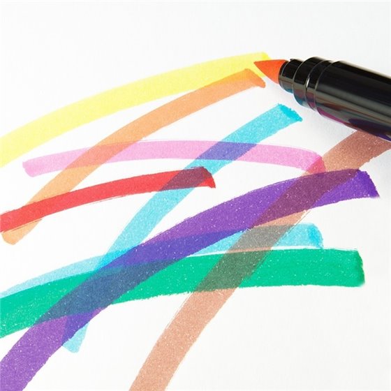 Rotuladores MILAN Pincel Brush Envase 10 COLORES