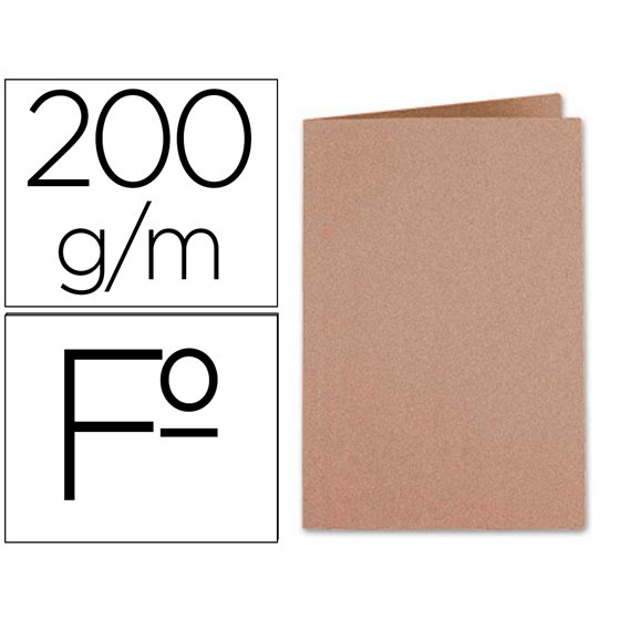 Subcarpeta Liderpapel Folio Kraft 200G/M2