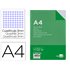Recambio Liderpapel A4 100 Hojas 60G/M2 Cuadro 3 Mm Con Margen 4 Taladros