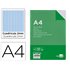 Recambio Liderpapel A4 100 Hojas 60G/M2 Milimetrado Sin Margen 4 Taladros