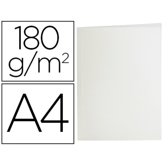 Subcarpeta Liderpapel A4 Blanco 180G/M2