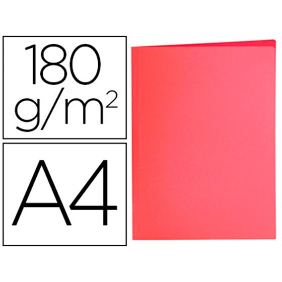 Subcarpeta Liderpapel A4 Rojo Pastel 180G/M2