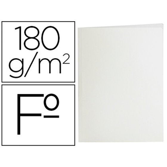 Subcarpeta Liderpapel Folio Blanco 180G/M2