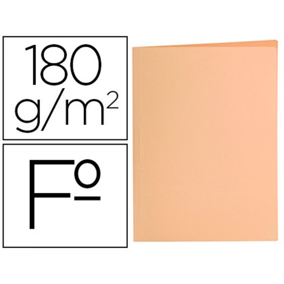Subcarpeta Liderpapel Folio Naranja Pastel 180G/M2