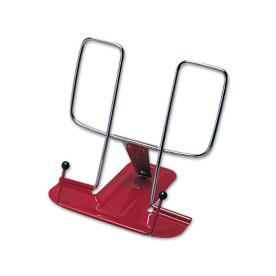 Atril Liderpapel Base Metalica Angulo Ajustable Soporte Parteposterior 195X235 Mm Color Rojo