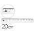 Regla Liderpapel Plastico Irrompible Transparente 20 Cm