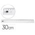 Regla Liderpapel Plastico Irrompible Transparente 30 Cm
