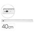 Regla Liderpapel Plastico Irrompible Transparente 40 Cm