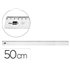 Regla Liderpapel Plastico Irrompible Transparente 50 Cm