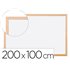 Pizarra Blanca Q-Connect Laminada Marco De Madera 200X100 Cm