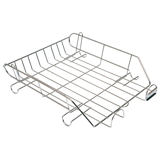 Bandeja Sobremesa Metalica Q-Connect Cromada 370X275 Mm