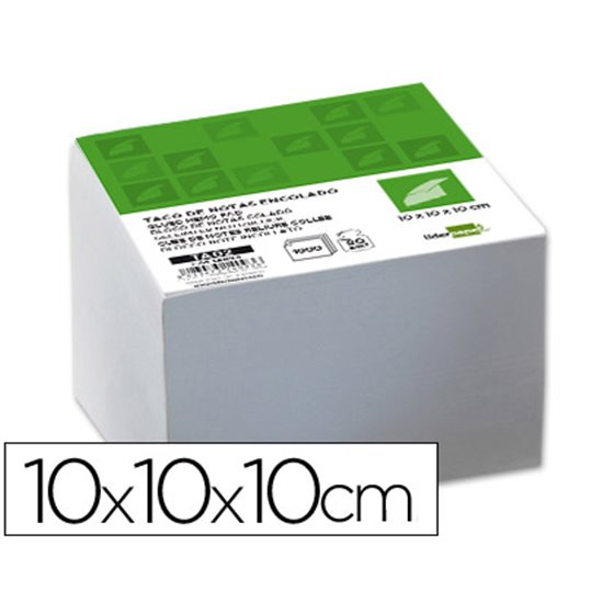 Taco Papel Liderpapel Encolado 100X100X100 Mm Blanco 80 Gr