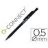 Portaminas Q-Connect 0,5 Mm Con 3 Minas Cuerpo Negro Con Clip Negro