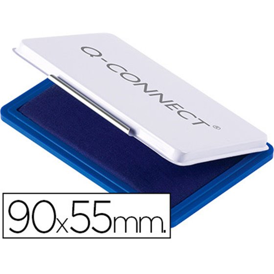 Tampon Q-Connect N�3 90X55 Mm Azul