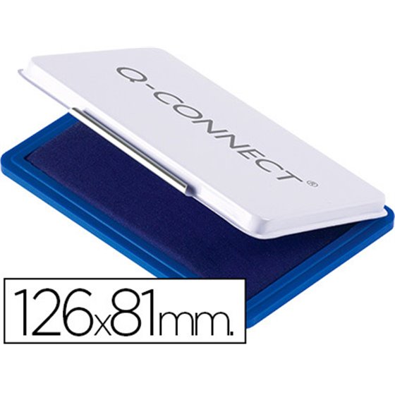 Tampon Q-Connect N�1 126X81 Mm Azul