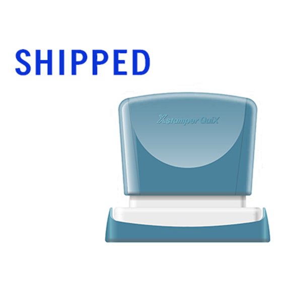 Sello X'Stamper Quix Personalizable Color Azul Medidas 13X49 Mm Q-13