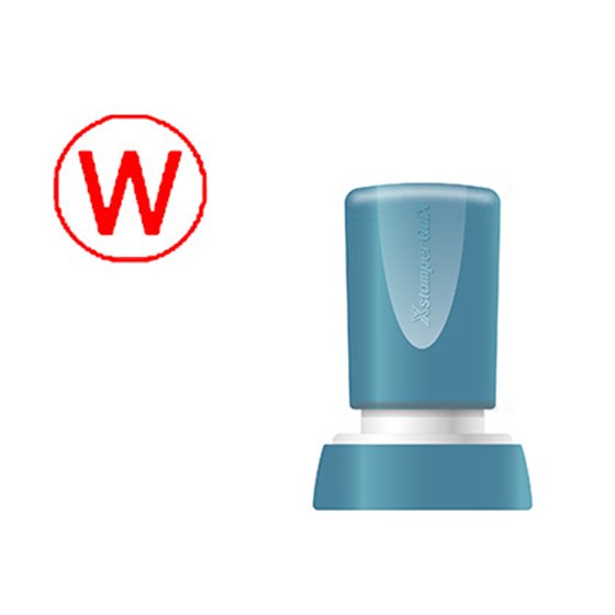 Sello X'Stamper Quix Personalizable Color Rojo Redondo Diametro 20 Mm Q-34
