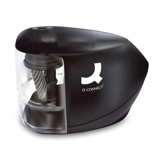 Sacapuntas Q-Connect Kf-18571 Electrico De Sobremesa Adaptador/Pilas Aa Afila Muela Diametros 6,5 A 8 Mm