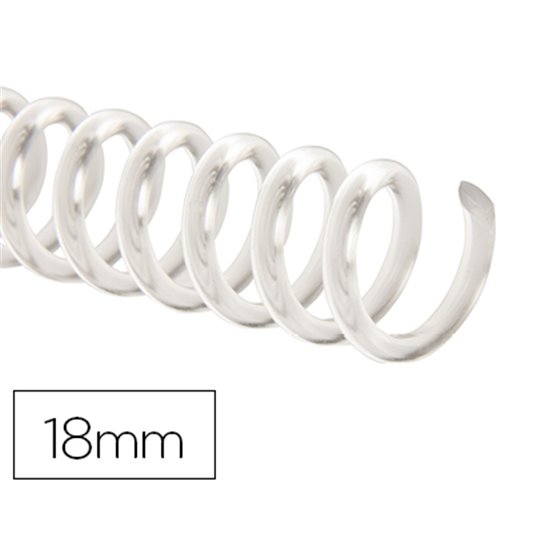 Espiral Plastico Q-Connect Transparente 32 5:1 18Mm 2Mm Caja De 100 Unidades