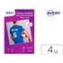 Papel Transfer Avery Algodon Oscuros Ink-Jet Din A4 Pack De 4 Hoja