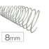 Espiral Metalico Q-Connect Blanco 64 5:1 8 Mm 1Mm Caja De 200 Unidades