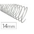Espiral Metalico Q-Connect Blanco 64 5:1 14 Mm 1Mm Caja De 100 Unidades