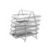 Bandeja Sobremesa Metalica Q-Connect Kf18476 Rejilla Plata 5 Bandejas Movibles 350X275X375 Mm