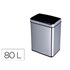 Papelera Metalica Q-Connect Con Sensor Automatico Capacidad 80 Litros 820X270X400 Mm