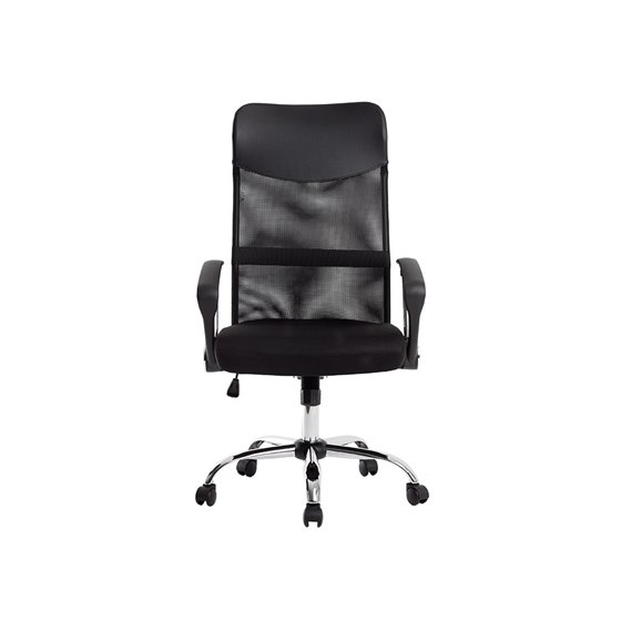 Silla De Direccion Q-Connect Base Metal Respaldo Alto Regulable En Altura 1110+100Mm Alto Piel Y Malla