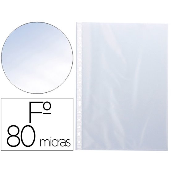 Funda Multitaladro Q-Connect Folio 80 Mc Piel De Naranja Caja De 1400 Unidades