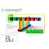 Rotulador Q-Connect Fluorescente Pastel Punta Biselada Estuche De Sobremesa 8 Colores Surtidos