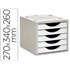 Fichero Cajones De Sobremesa Q-Connect 5 Cajones Color Blanco Opaco 270X340X260 Mm