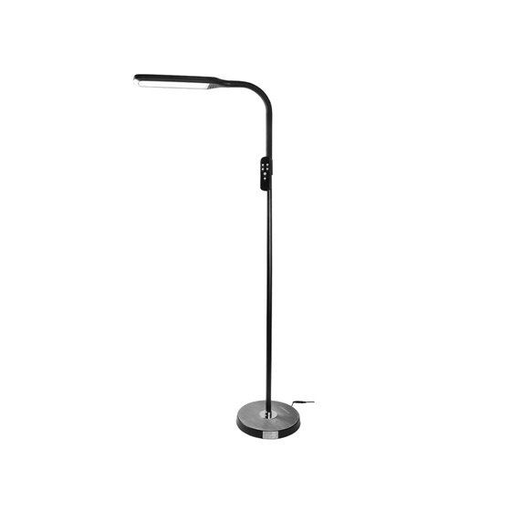 Lampara De Suelo Q-Connect 15W Con Control Remoto Altura 146 Cm Color Negro