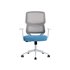 Silla Q-Connect Oficina Lucca Malla Base Metalica Alt Max 1090 Anc 700 Prof 650 Ruedas Premium Color Blanco Gris Azul