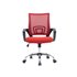 Silla Q-Connect Oficina Siena Malla Base Metalica Alt Max 1000 Anc 560 Prof 570 Ruedas Premium Color Negro Rojo