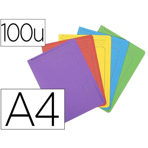 Carpeta Dossier U�ero Exacompta Reciclado Polipropileno 120 Mc Din A4 Caja De 100 Unidades