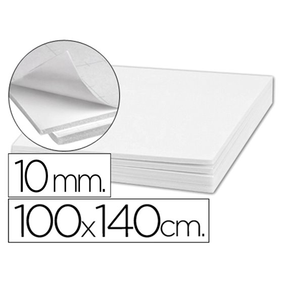 Carton Pluma Liderpapel Blanco Doble Cara 100X140Cm Espesor 10 Mm