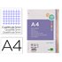 Recambio Liderpapel A4 200+50 Hojas 90G/M2 Cuadro 5 Mm 4 Taladros Bandas De 5 Colores