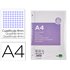 Recambio Liderpapel A4 200+50 Hojas 90G/M2 Cuadro 4 Mm Con Margen 4 Taladros