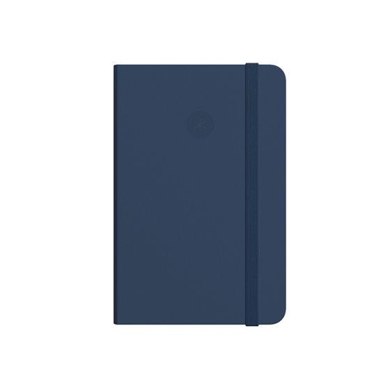 Cuaderno Con Gomilla Antartik Notes Tapa Dura A7 Hojas Lisas Azul Marino 80 Hojas 80 Gr Fsc