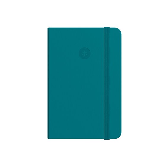 Cuaderno Con Gomilla Antartik Notes Tapa Dura A6 Hojas Rayas Verde Aguamarina 100 Hojas 80 Gr Fsc