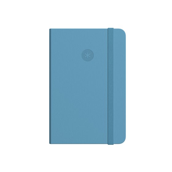 Cuaderno Con Gomilla Antartik Notes Tapa Dura A6 Hojas Rayas Azul Claro 100 Hojas 80 Gr Fsc