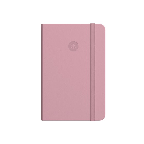 Cuaderno Con Gomilla Antartik Notes Tapa Dura A6 Hojas Lisas Rosa Pastel 100 Hojas 80 Gr Fsc