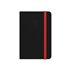 Cuaderno Con Gomilla Antartik Notes Tapa Dura A6 Hojas Rayas Negro Y Rojo 100 Hojas 80 Gr Fsc