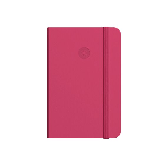 Cuaderno Con Gomilla Antartik Notes Tapa Blanda A6 Cuadricula Burdeos 100 Hojas 80 Gr Fsc