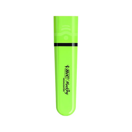 Rotulador Bic Flat Fluorescente Verde Neon Caja De 12 Unidades