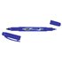 Rotulador Tombow Mono Twin Permanente Doble Punta Fina Y Gruesa Color Azul